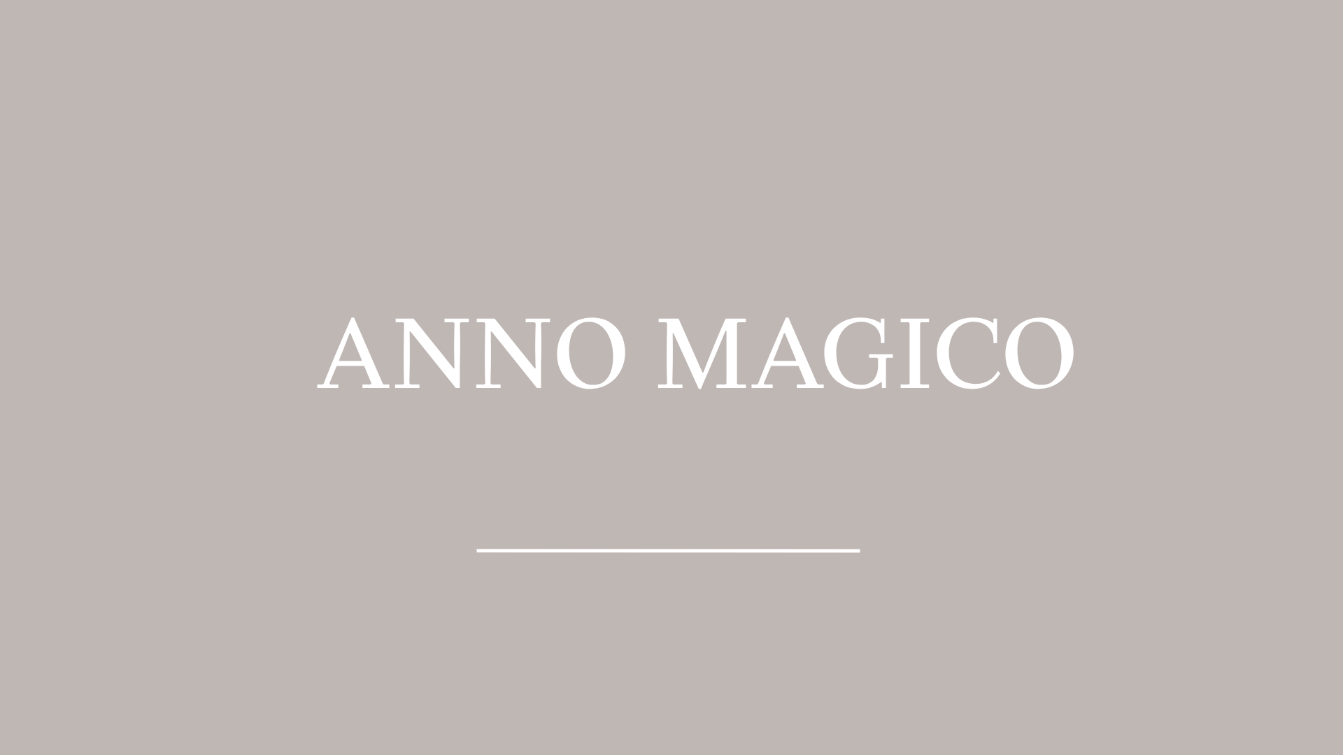 IL TUO ANNO MAGICO